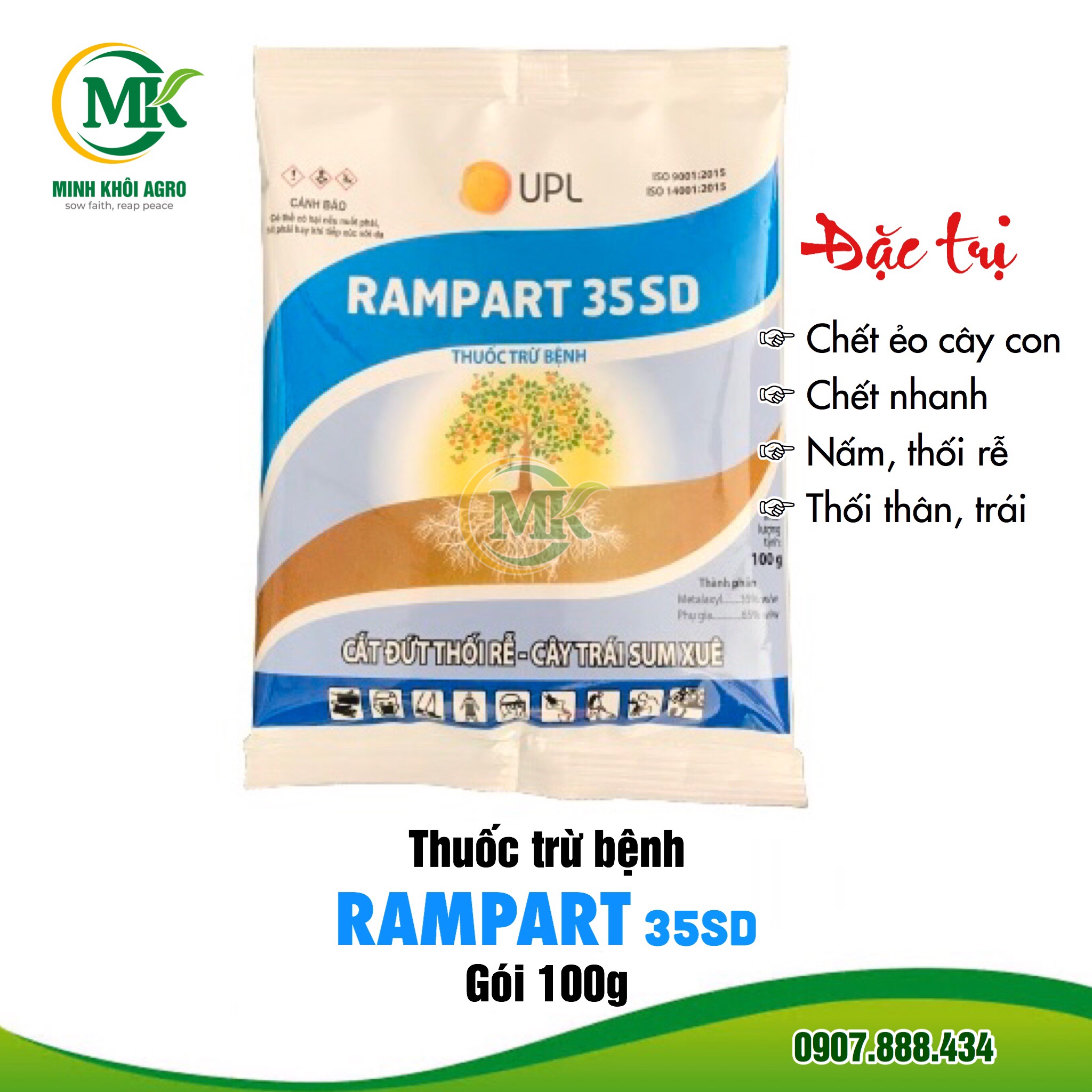 Thuốc trừ bệnh Rampart 35SD - Gói 100g